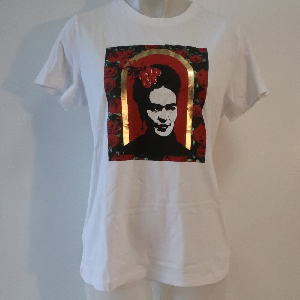 NWT Womens Proof Of Concept White Frida Tee S